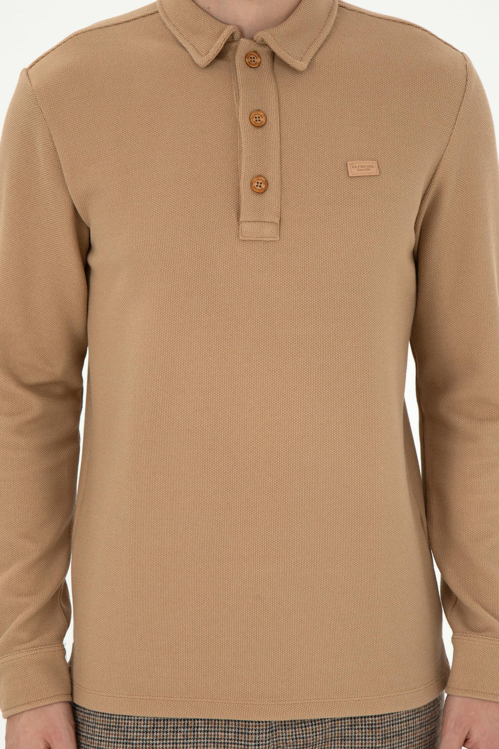 Мужская толстовка песочного цвета Неожиданная скидка в корзине - U.s. polo assn фото 6