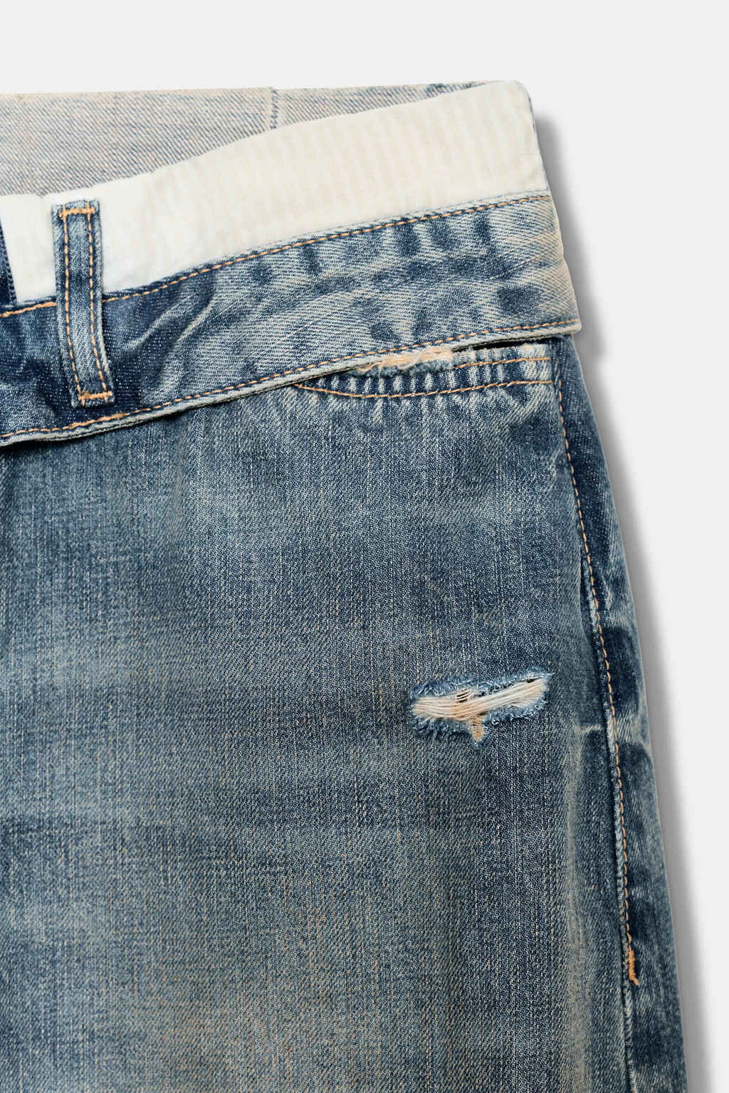 RELAXED OVERSIZE HIGH-WAIST RHINESTONE JEANS - Zara фото 15