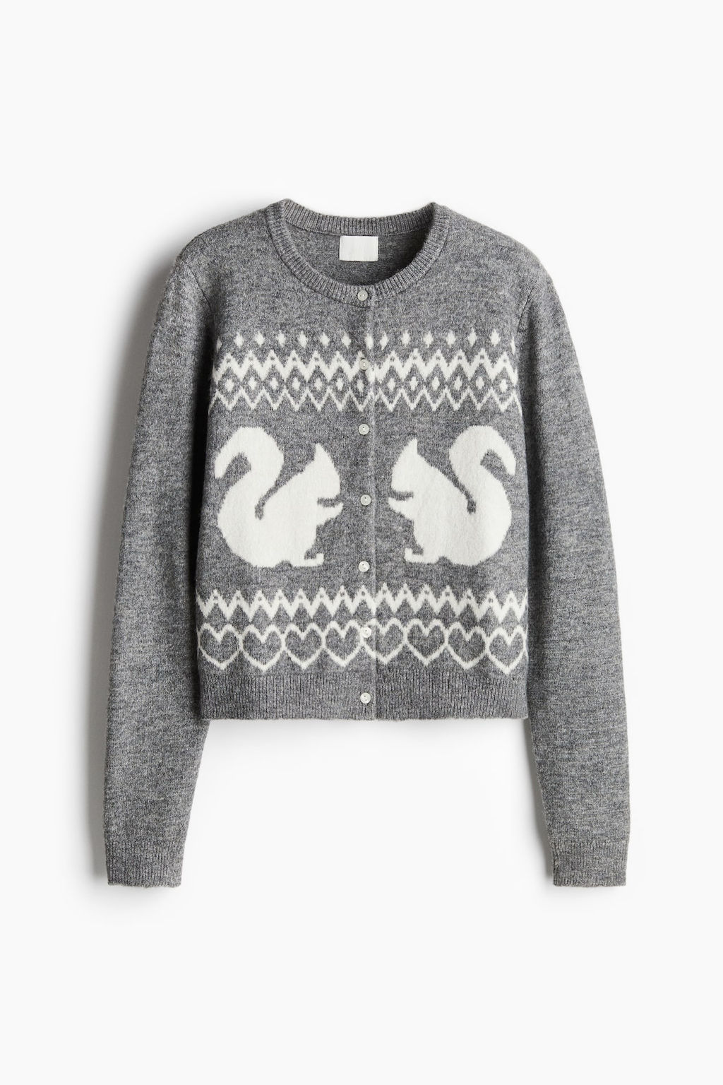 Cardigan en punto jacquard - H&m фото 6