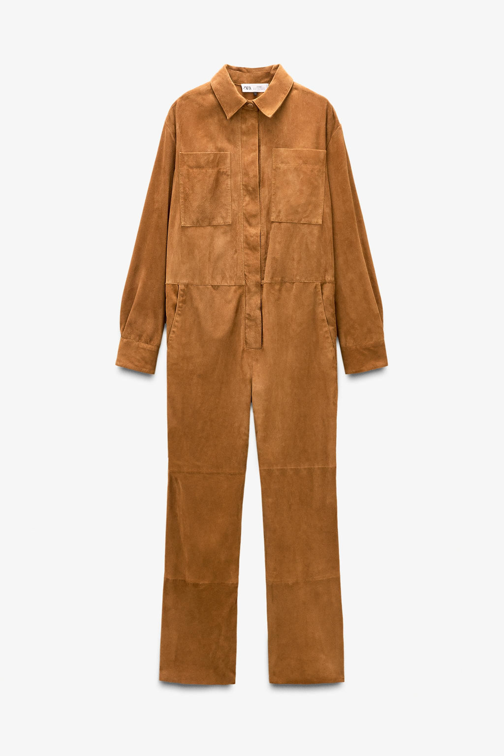 LIMITED EDITION SUEDE LEATHER JUMPSUIT - Zara фото 6