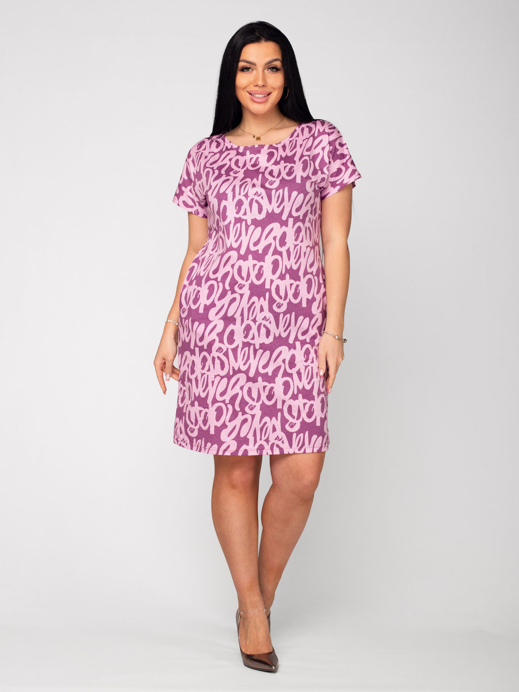 Туника женская кулирка МЭГГИ СИРЕНЬ