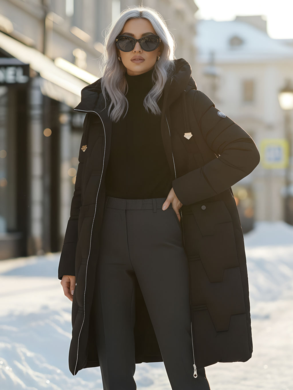 Пальто зимнее утепленное с капюшоном Бренд: Visdeer фото 24