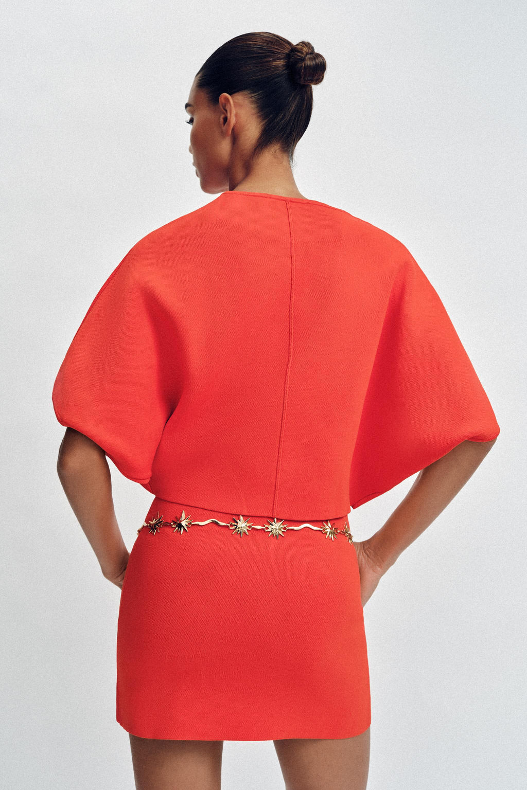 TOP CORTO PUNTO / Coral rojo