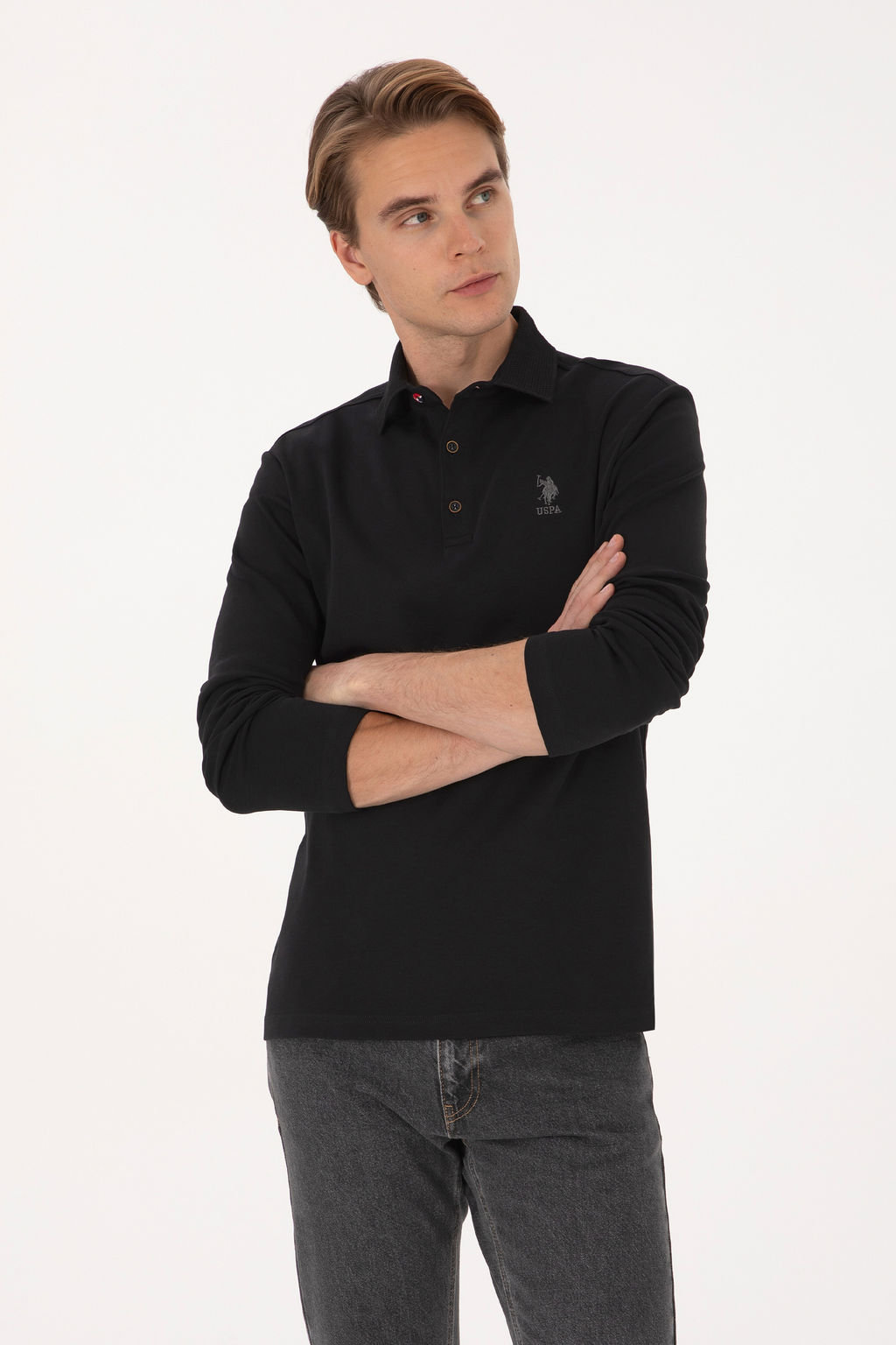 Erkek Siyah Basic Sweatshirt - U.s. polo assn фото 8