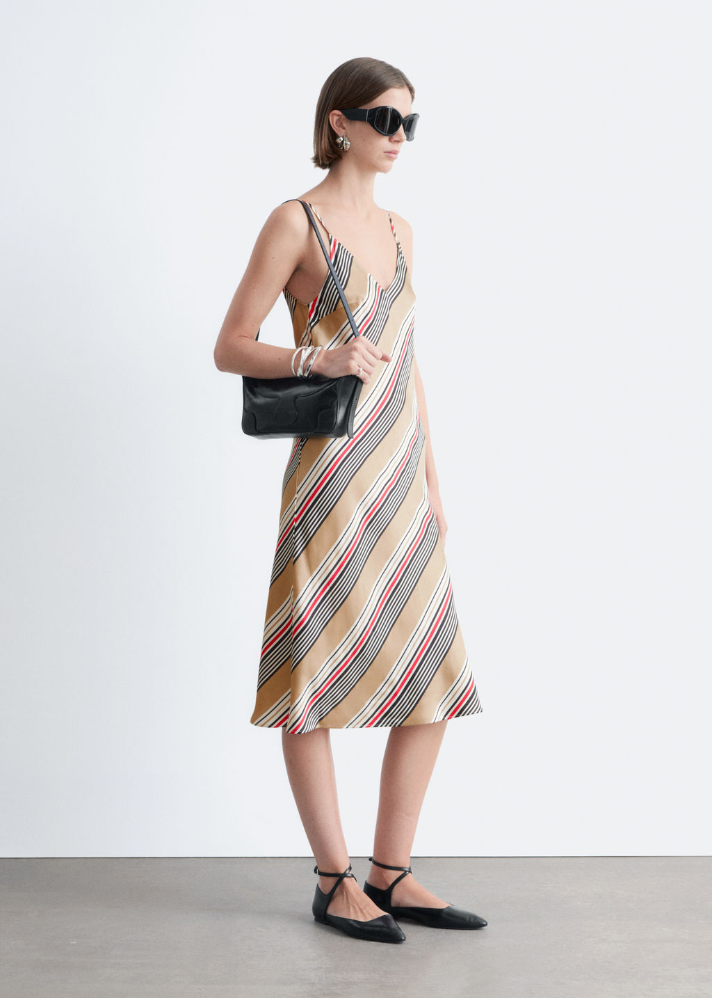 Vestido midi lencero de sat?n - H&m фото 5