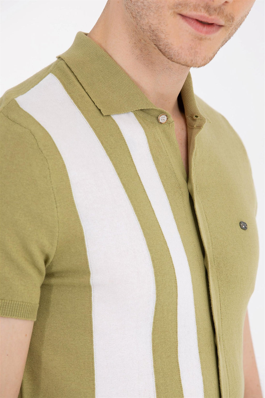 Мужской трикотажный свитер цвета хаки - U.s. polo assn фото 14