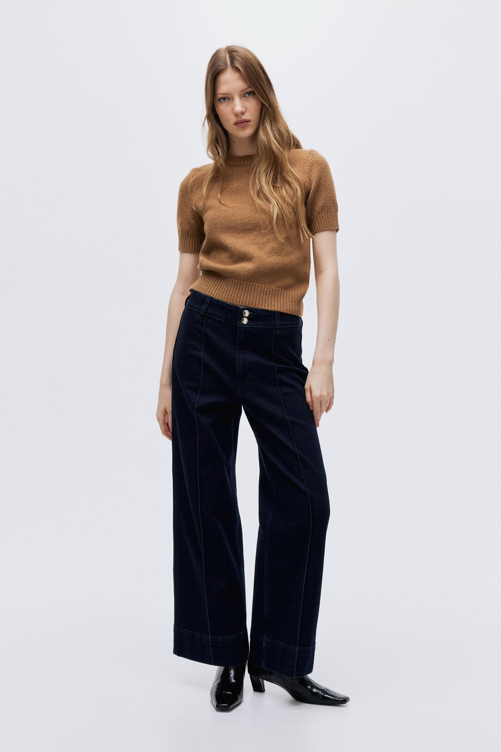 Wide High Ankle Jeans - H&m фото 6