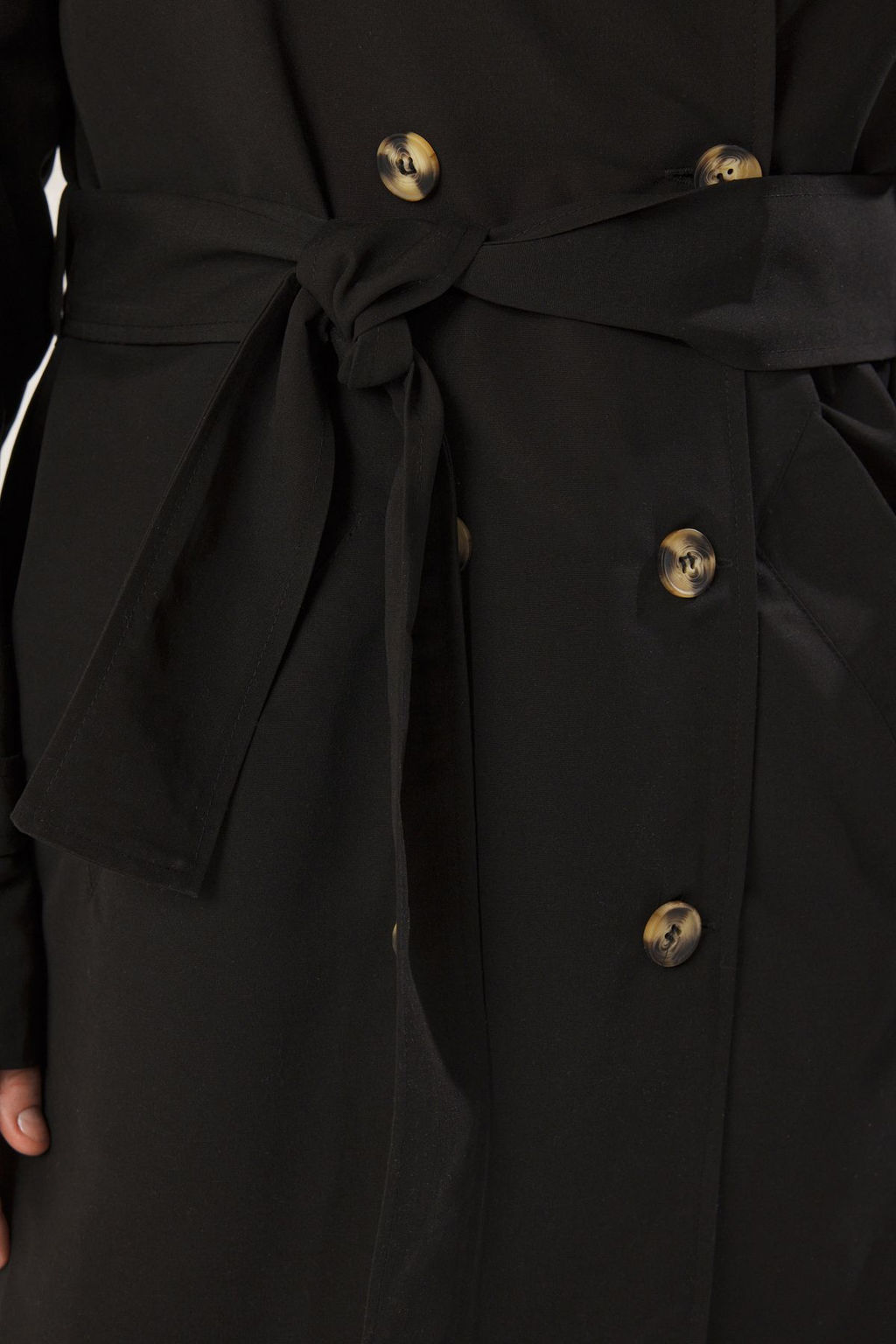 Trendyolmilla Haki Kemerli Ruzgarl?k Detayl? Su Itici Uzun Trenckot TWOSS21TR0005  фото 86