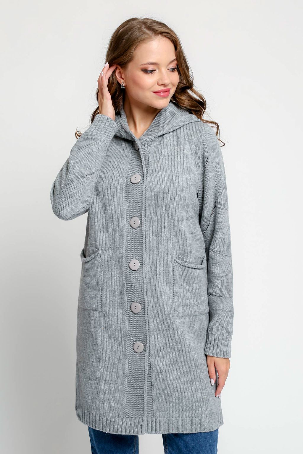 Кардиган 351056 к/серый (1490) - Злата Стиль фото 2