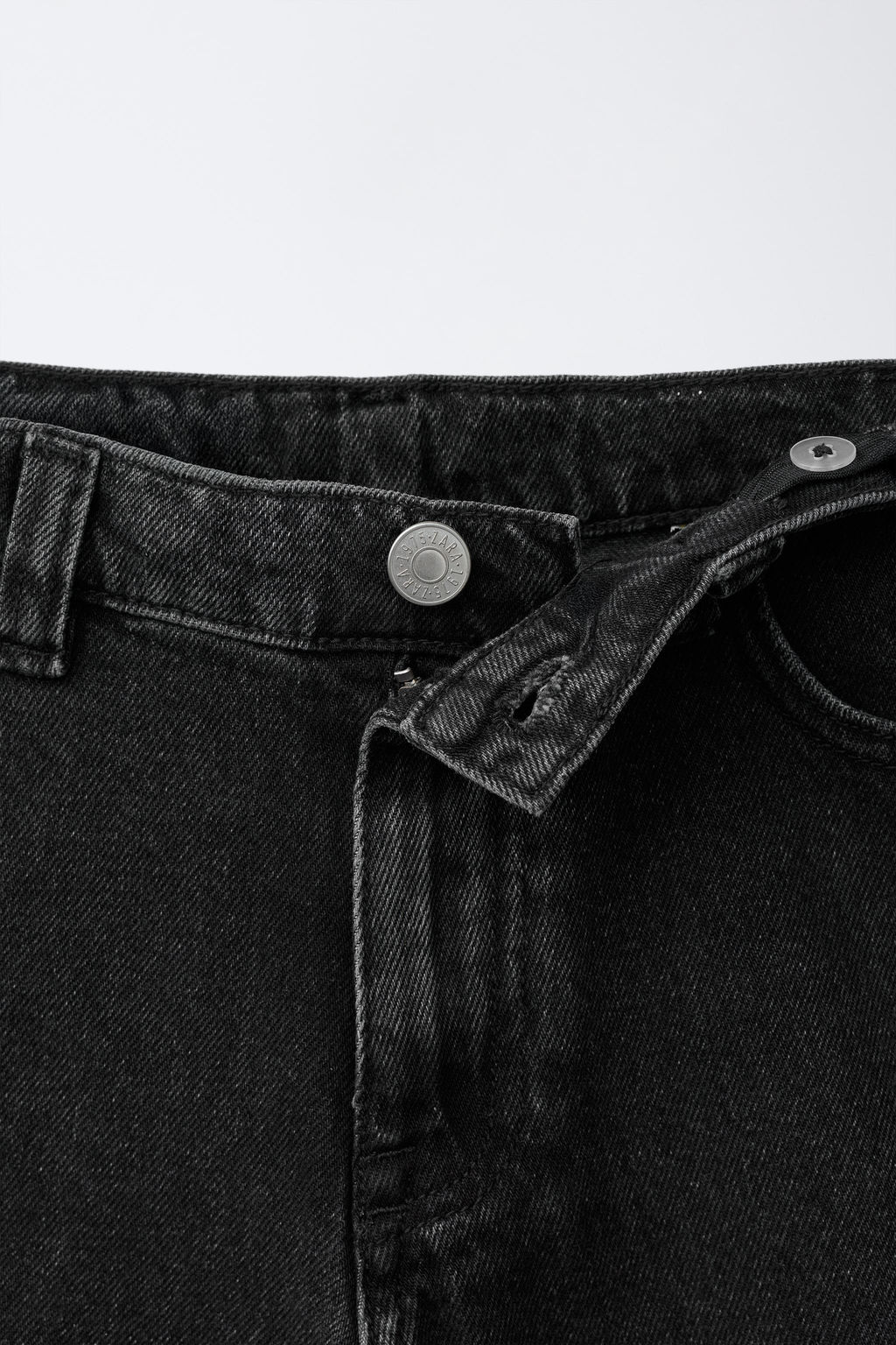 BERMUDA DENIM RELAXED BAGGY / Negro - Zara фото 3