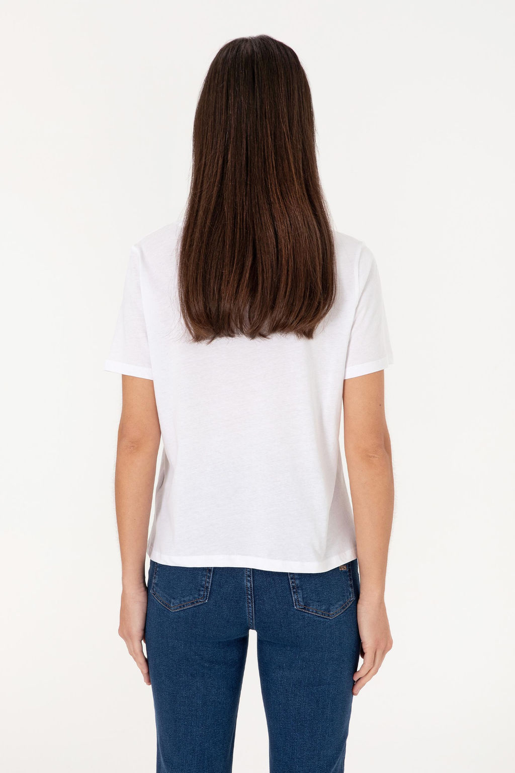 Kad_n Beyaz Ti__rt Sepette S_rpriz _ndirim - U.s. polo assn фото 5