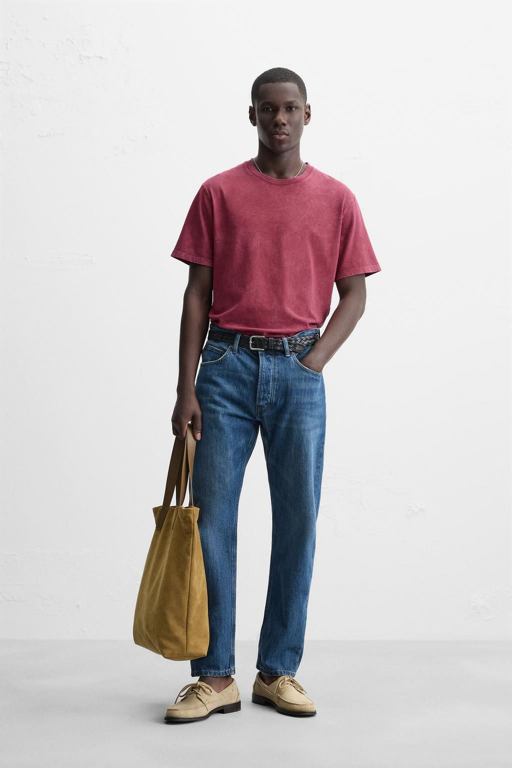 WASHED REGULAR FIT T-SHIRT - Zara фото 9