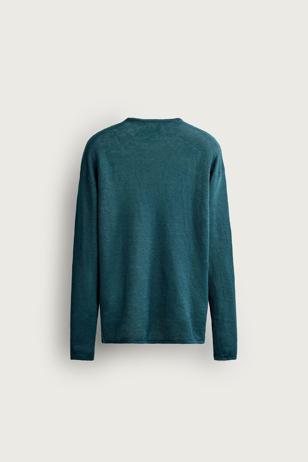 JERSEY RELAXED FIT 100% C??AMO / Verde azul - Zara фото 8