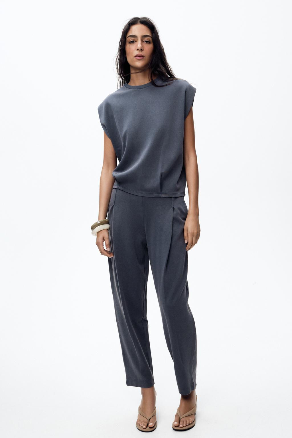 WASHED PLEATED TROUSERS - Zara фото 2