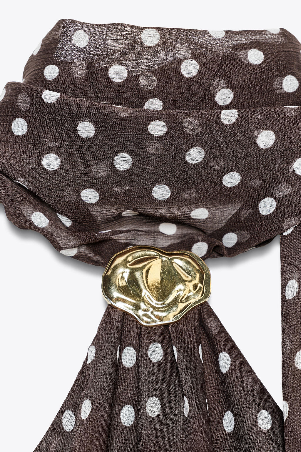 HALTER TOP WITH HARDWARE AND POLKA DOTS - Zara фото 18