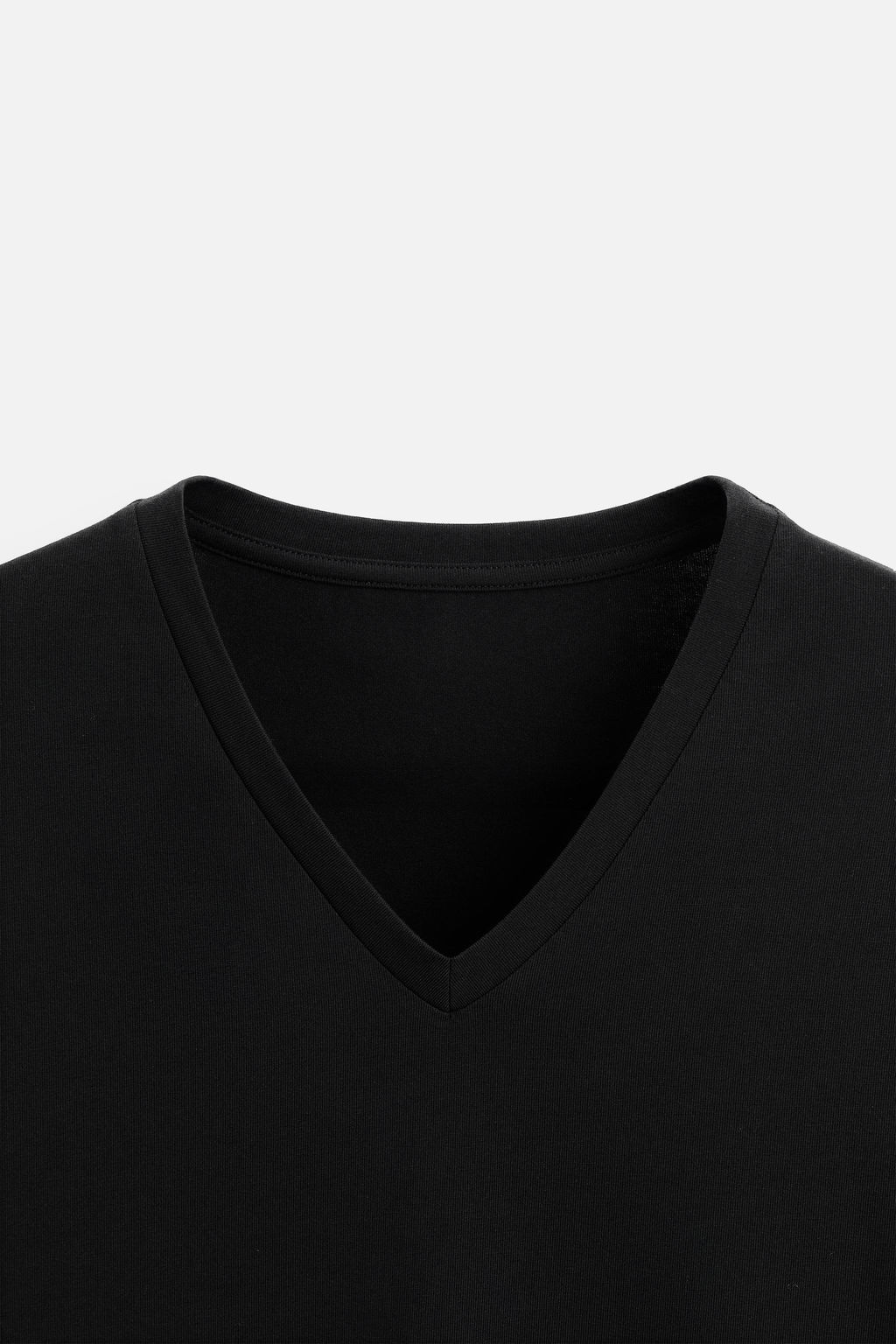 BASIC V-NECK T-SHIRT - Zara фото 8