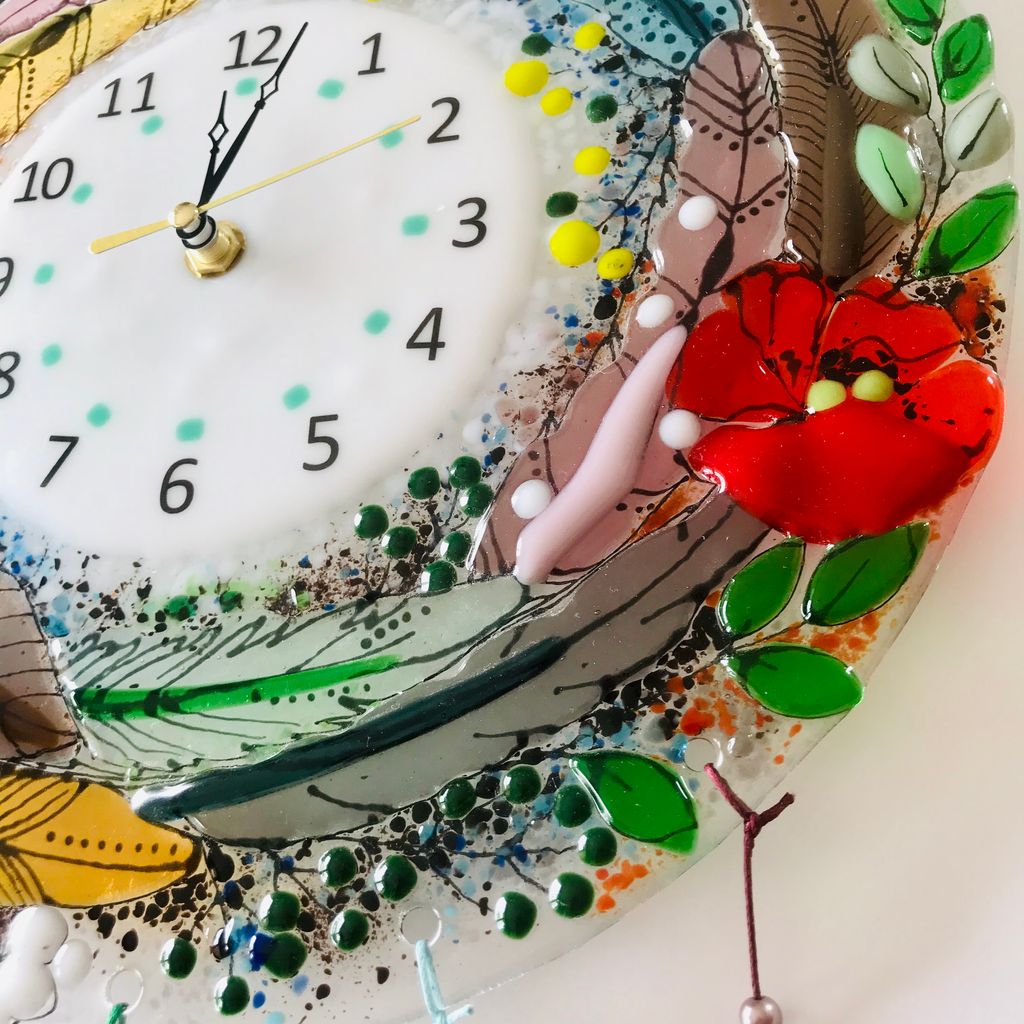 Настенные часы Птичье гнездышко - Стрекоза фото 8