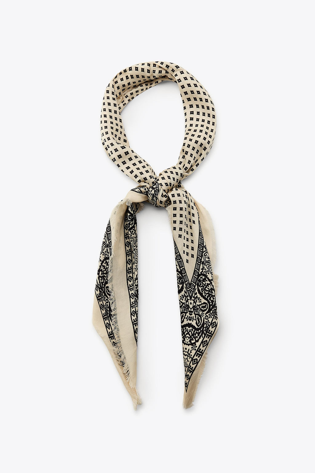 PRINTED SATIN BANDANNA - Zara фото 2