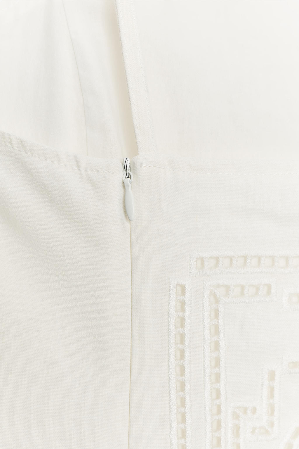 ZW COLLECTION EMBROIDERED LINEN BLEND DRESS - Zara фото 4