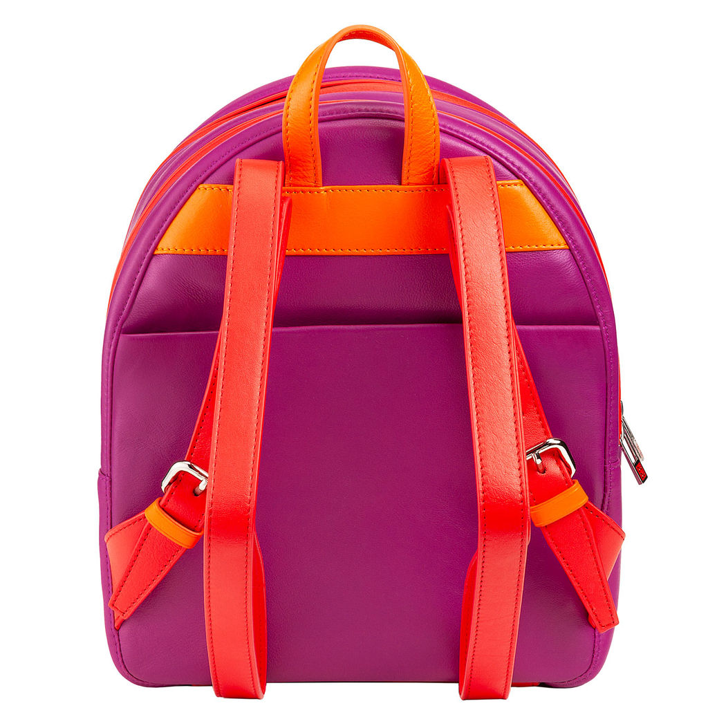 Итальянский женский кожаный рюкзак DuDu Bags серии Favignana | фуксия - Dudubags фото 3