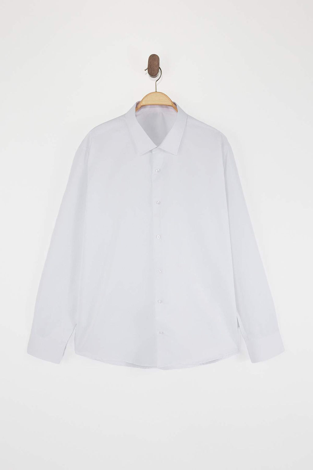 Siyah Fitted Erkek Buyuk Beden Gomlek TMNSS26AX00006 - Trendyolmilla фото 7