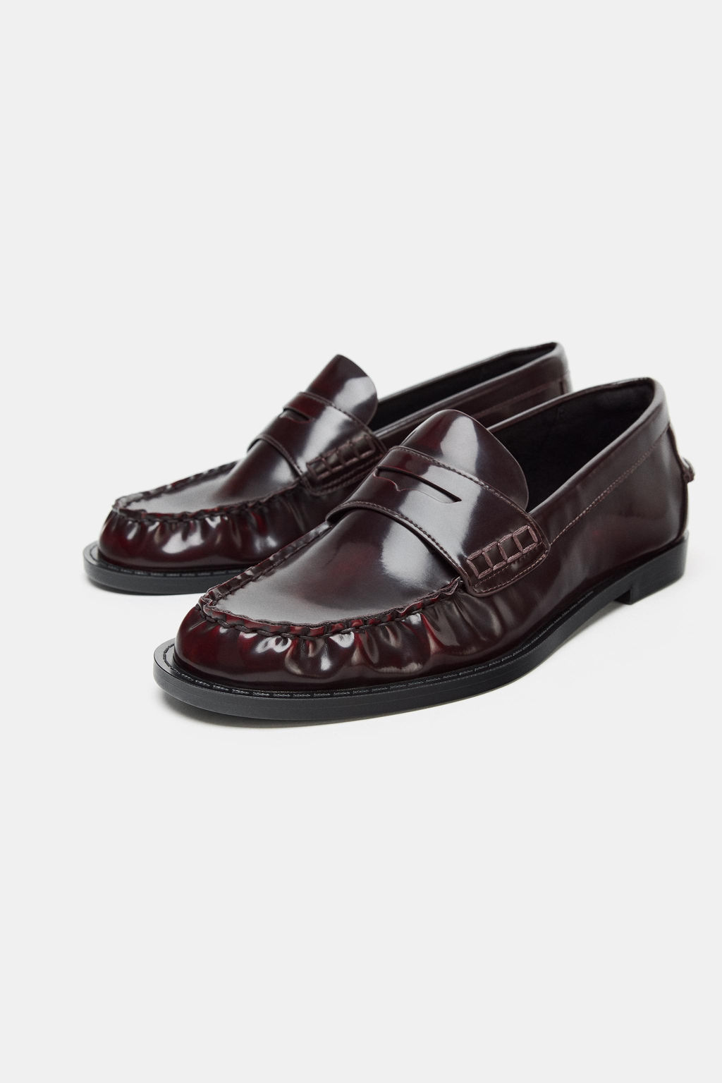 PATENT EFFECT LOAFERS - Zara фото 3
