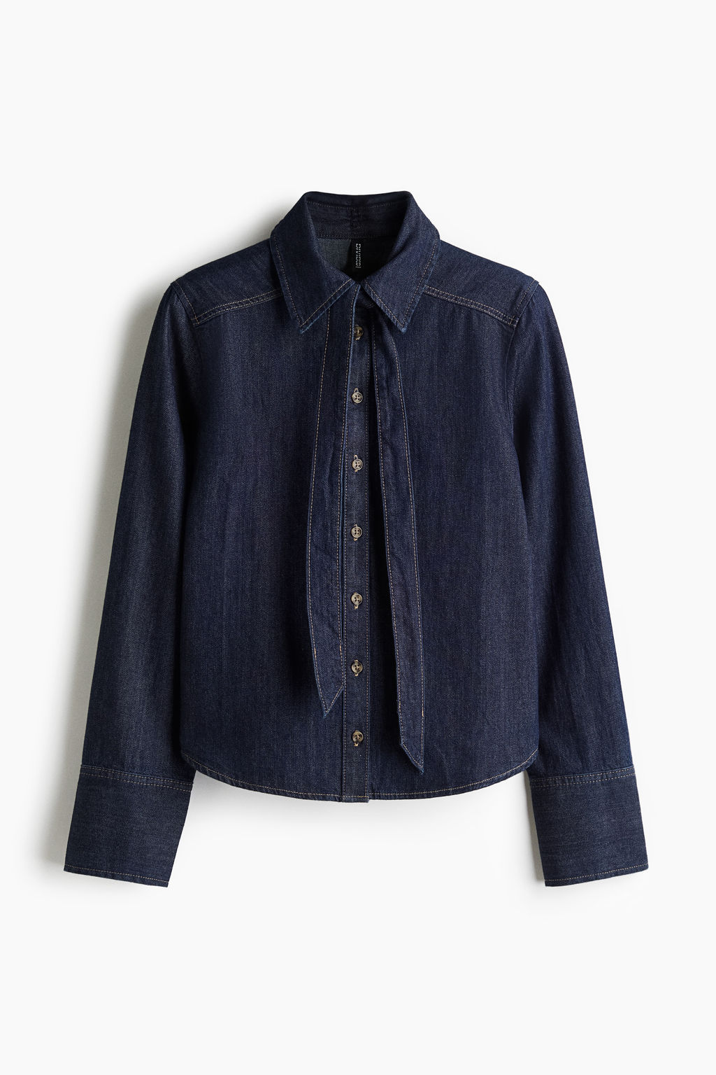 Blusa denim con lazada - H&m фото 2