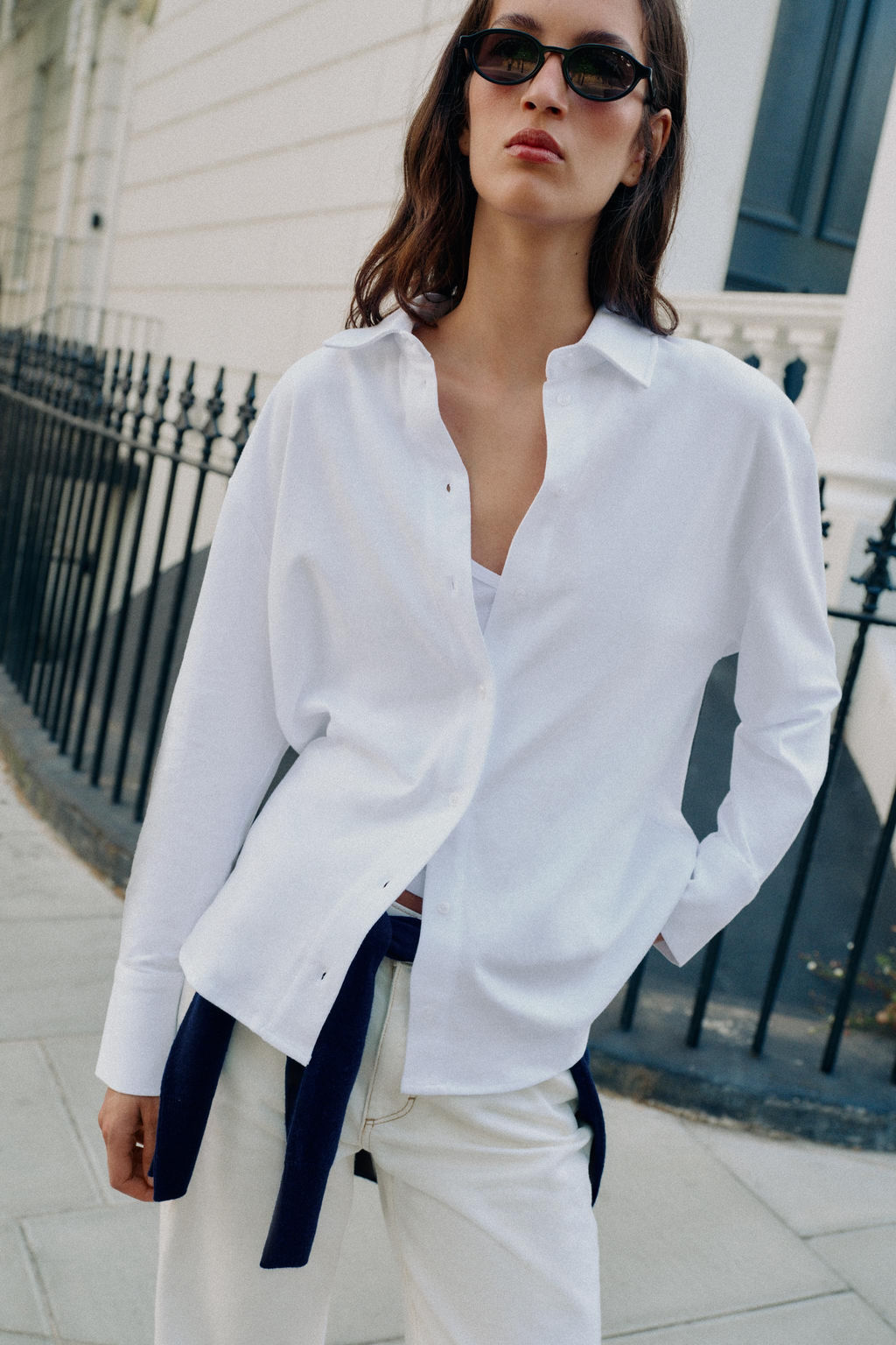 CAMISETA ALGODON 100% BOTONES / blanco - Zara фото 2