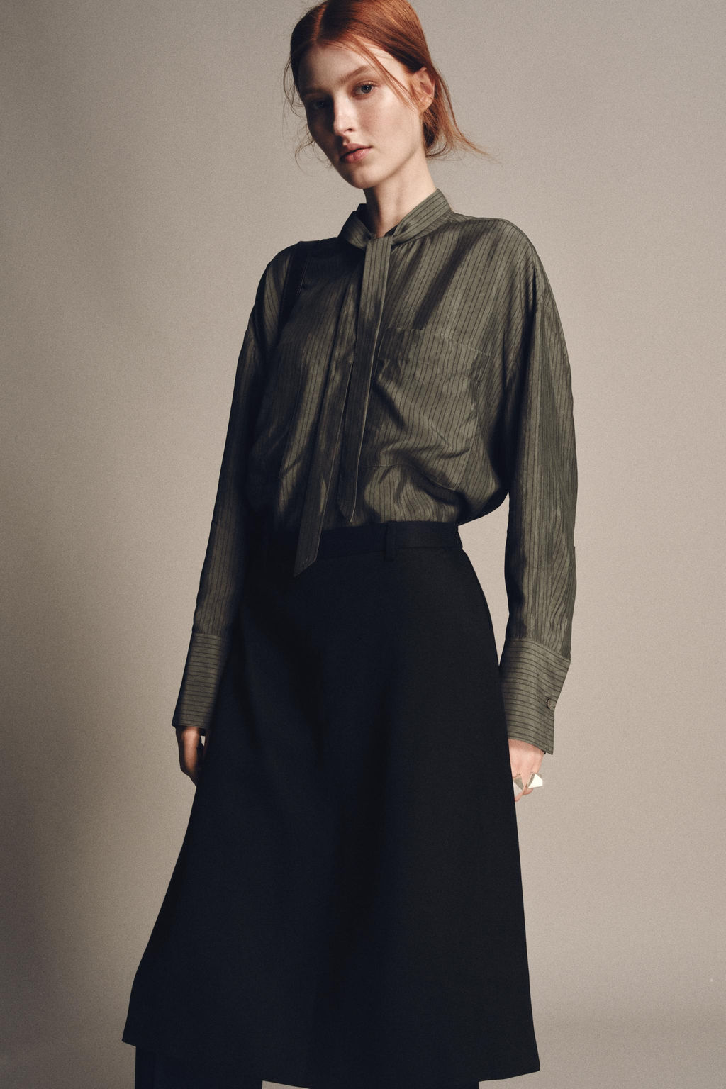 ZW COLLECTION PAREO STRAIGHT-LEG TROUSERS - Zara фото 6