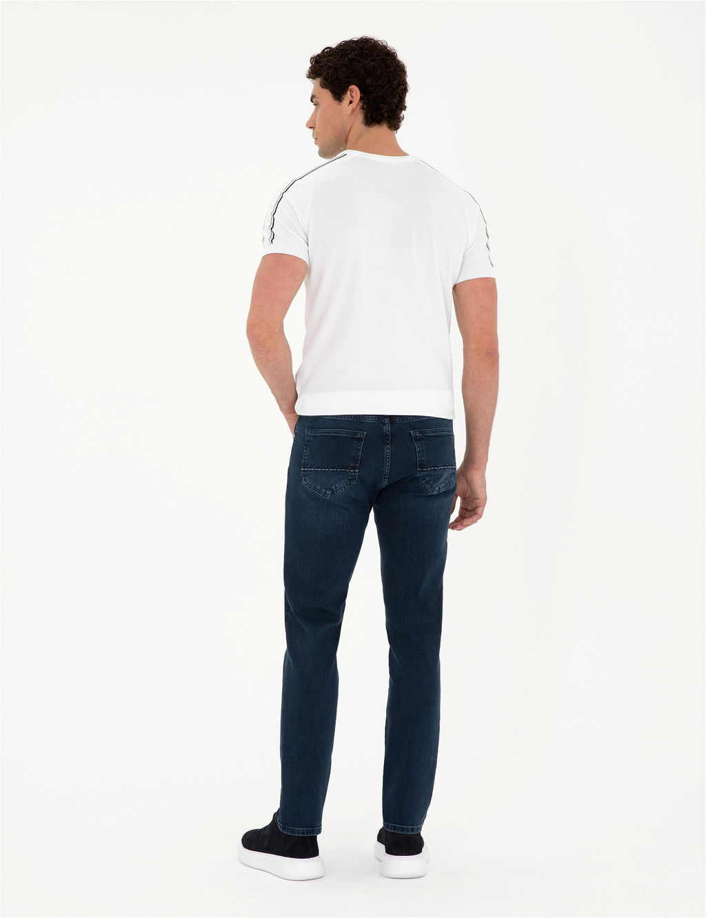 Lacivert Slim Fit Jean Pantolon - Pierre cardin фото 4