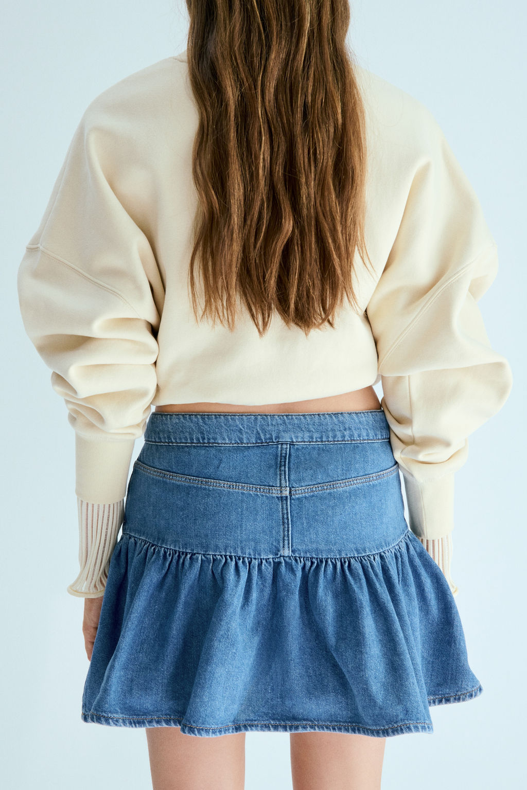 Falda denim con vuelo - H&m фото 5