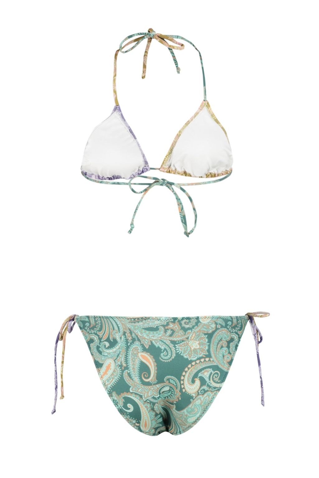 TRENDYOLMILLA Geometrik Desenli Ucgen Baglamal? Regular Bikini Tak?m? TBESS22BT0002  фото 8