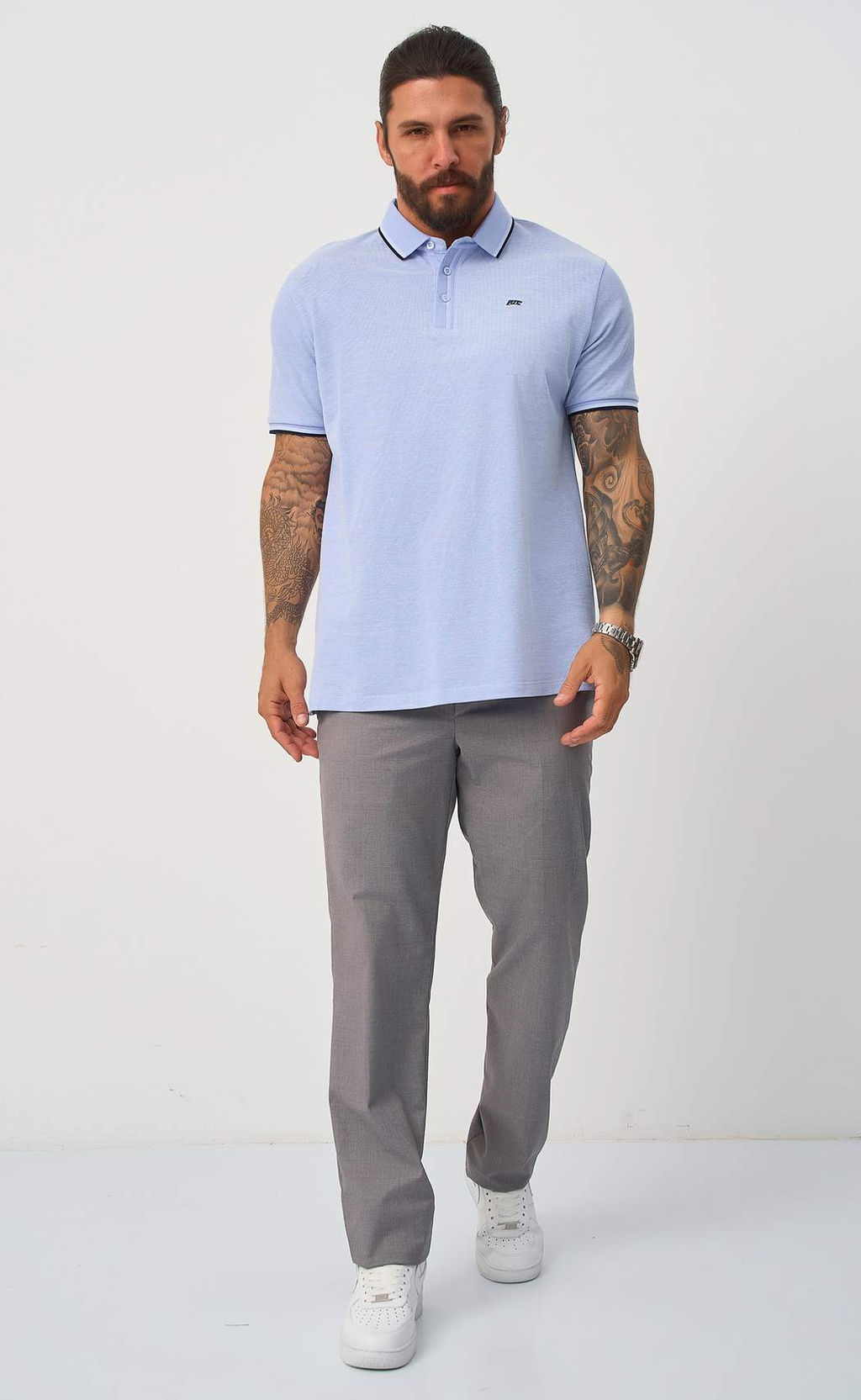 Поло F511-07-105 l.blue - Fine joyce фото 9