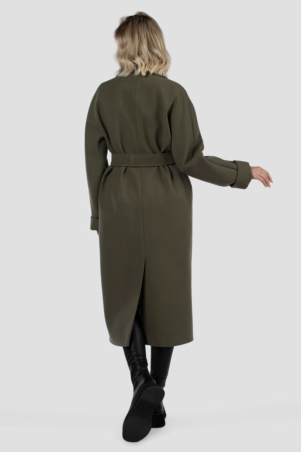 01-10895 Пальто женское демисезонное (пояс) - El podio фото 6