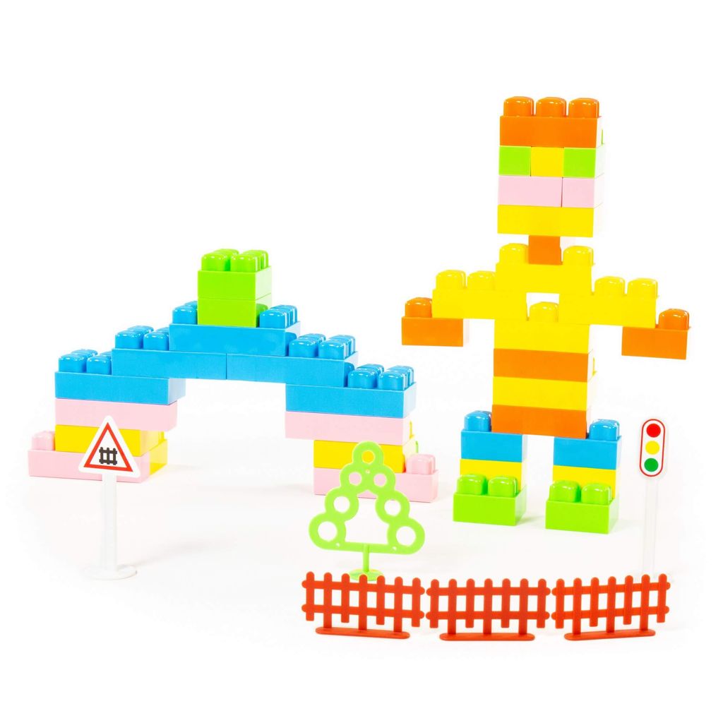 Конструктор Малютка (54 элемента) (в ведёрке) - Полесье фото 2