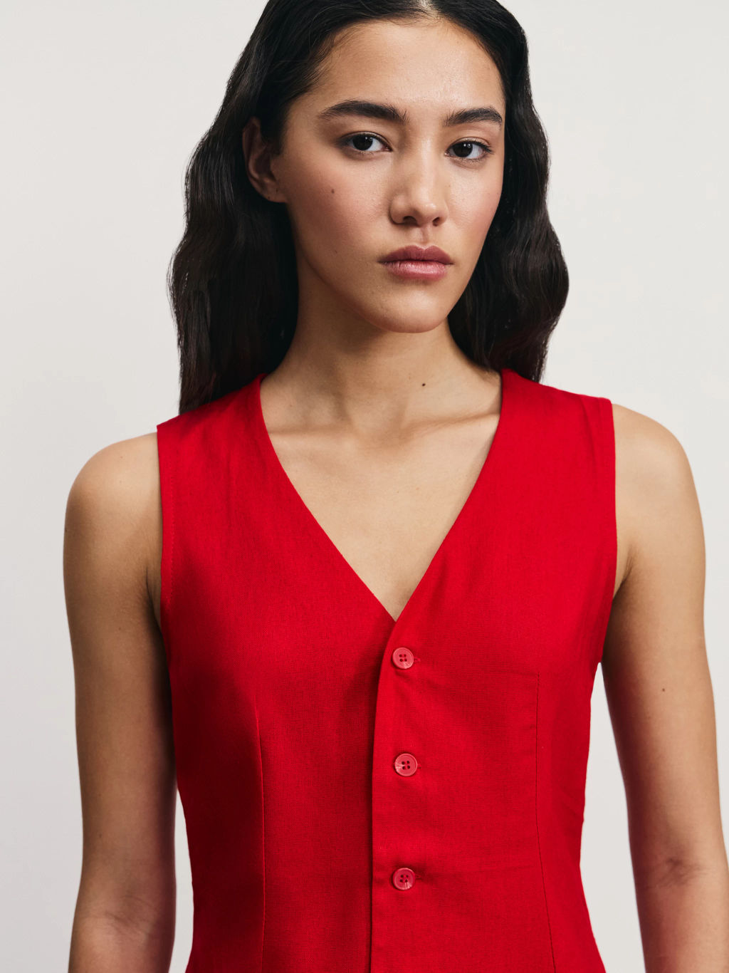 Льняной жилет / Zarina  фото 6