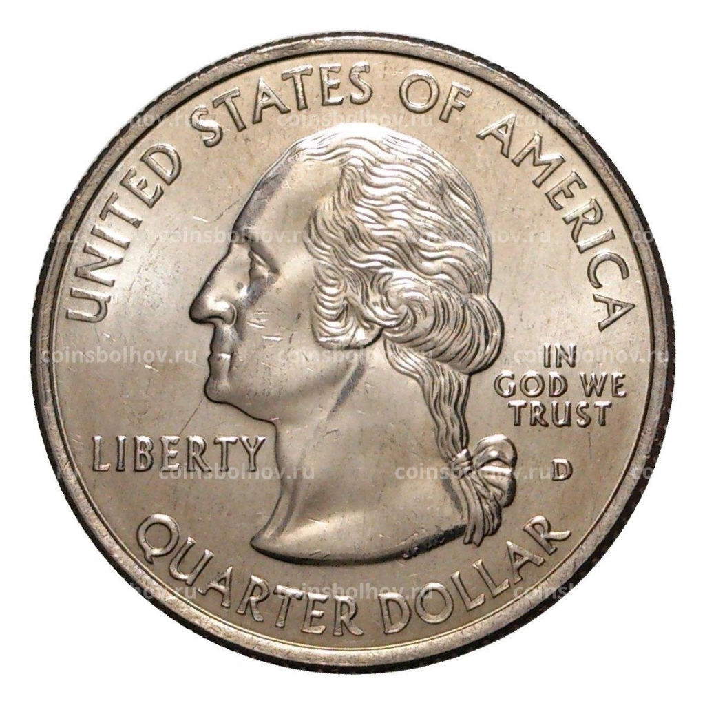 25 центов (1/4 доллара) 2003 года D США Штаты и территории Иллинойс