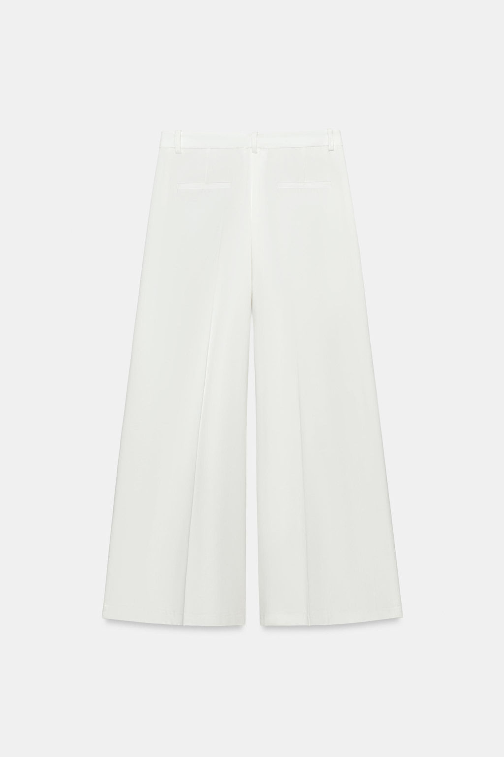 PANTAL?N WIDE LEG PLIEGUES ZW COLLECTION / Blanco - Zara фото 3