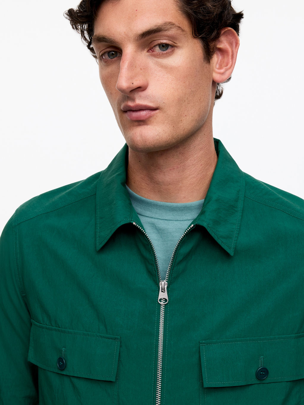 Sobrecamisa de mezcla de lyocell - H&m фото 4
