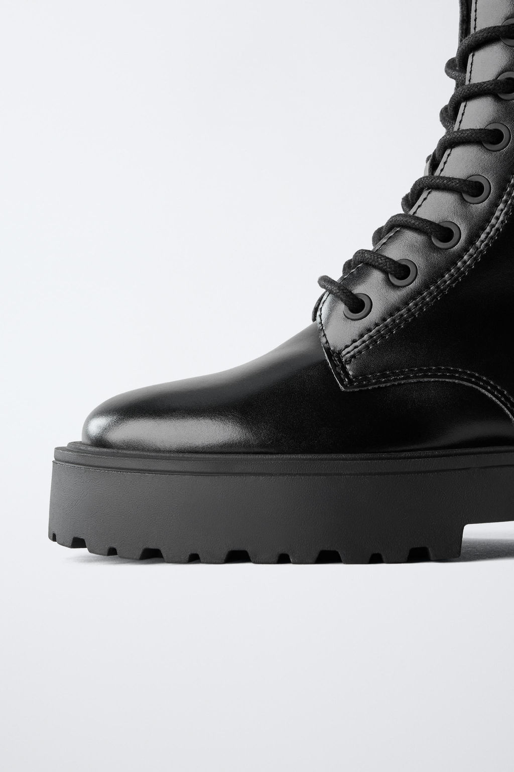 LACE-UP ANKLE BOOTS - Zara фото 6
