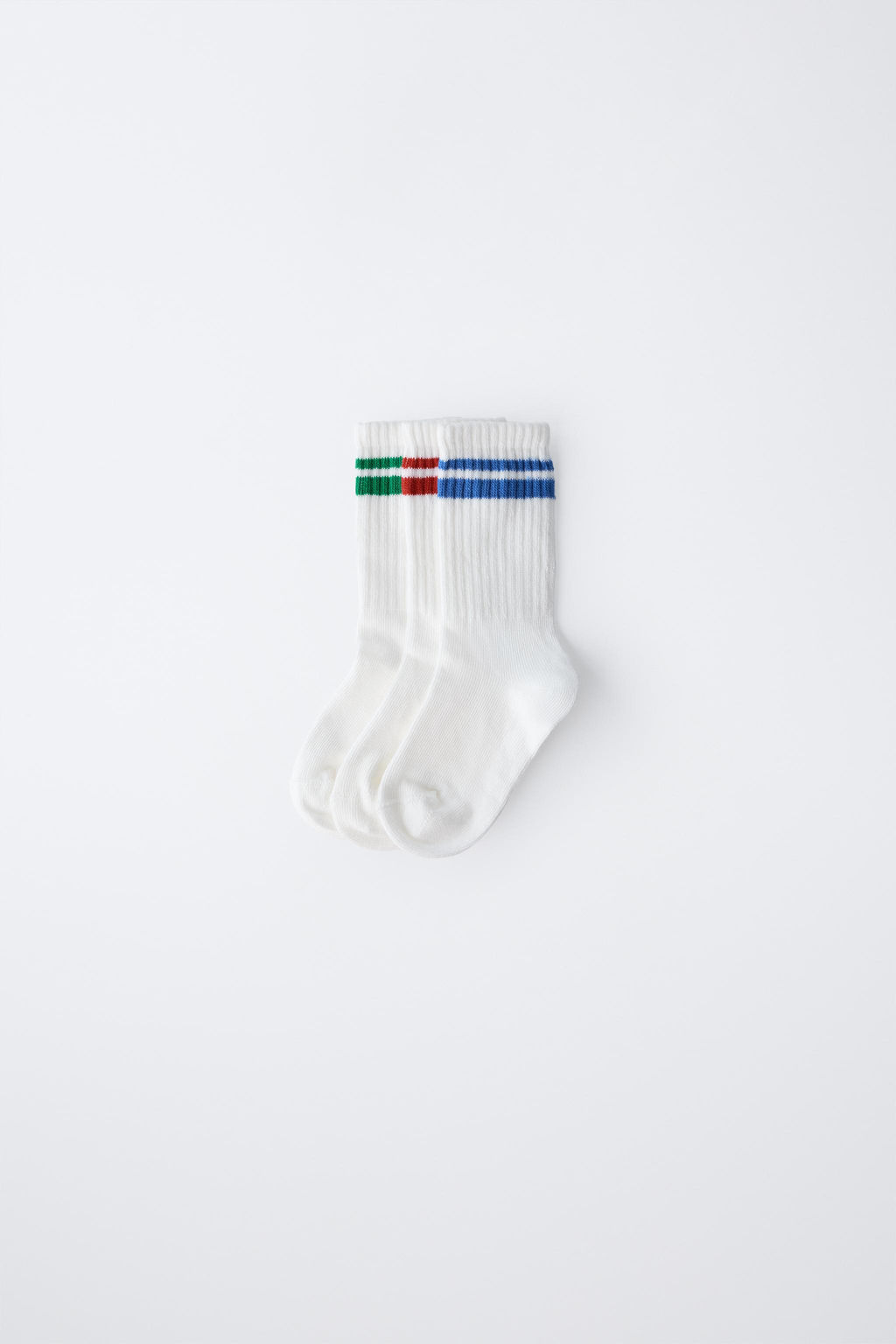 3-PACK OF STRIPED LONG SOCKS - Zara фото 9