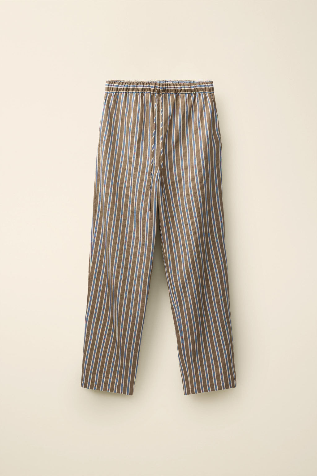 PANTAL?N RAYAS CON LINO CREATED BY CARAMEL LONDON X ZARA / Chocolate