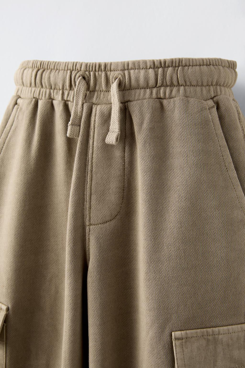 GARMENT DYED CARGO TROUSERS - Zara фото 10