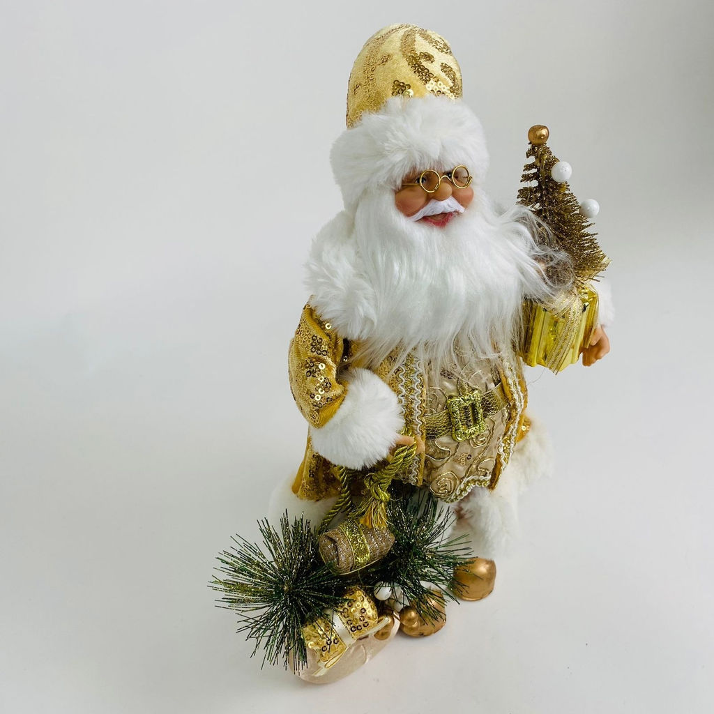 Дед Мороз золотой 50 см (арт. S1209-18) - Ип лебедев о.ю фото 2