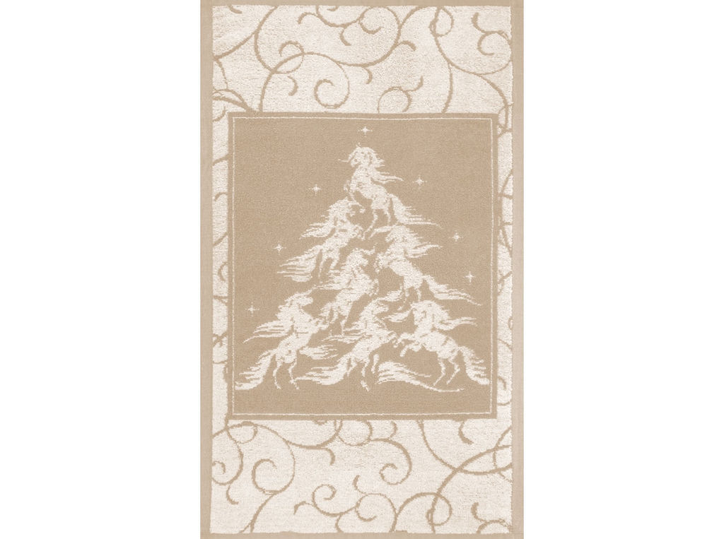 Полотенце махровое 6с104.511ж2 Лошадиная елка(лен3) 67х40см