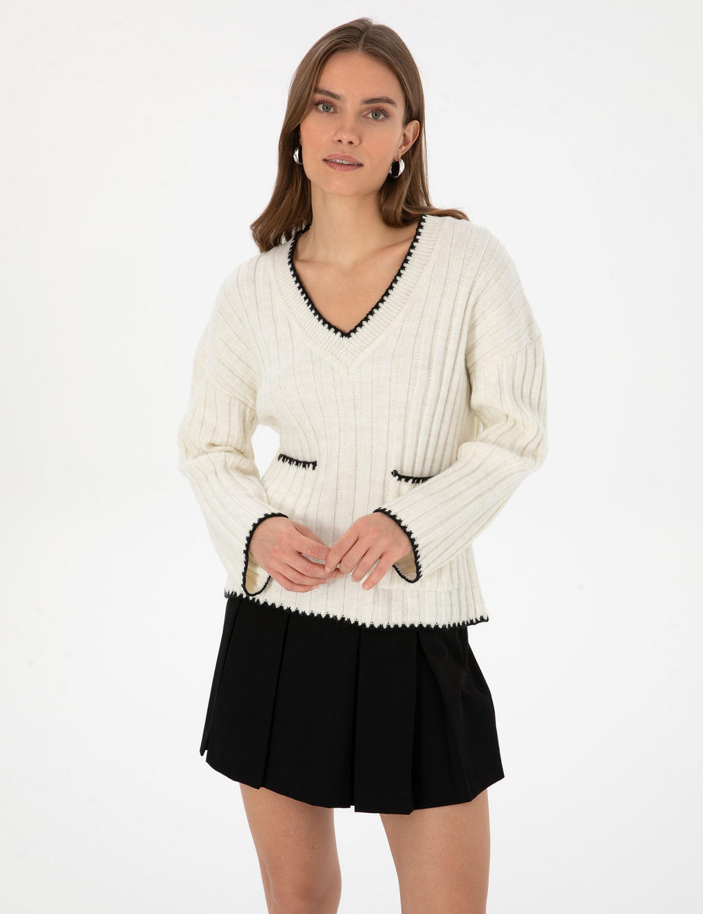 Ekru Comfort Fit Kazak