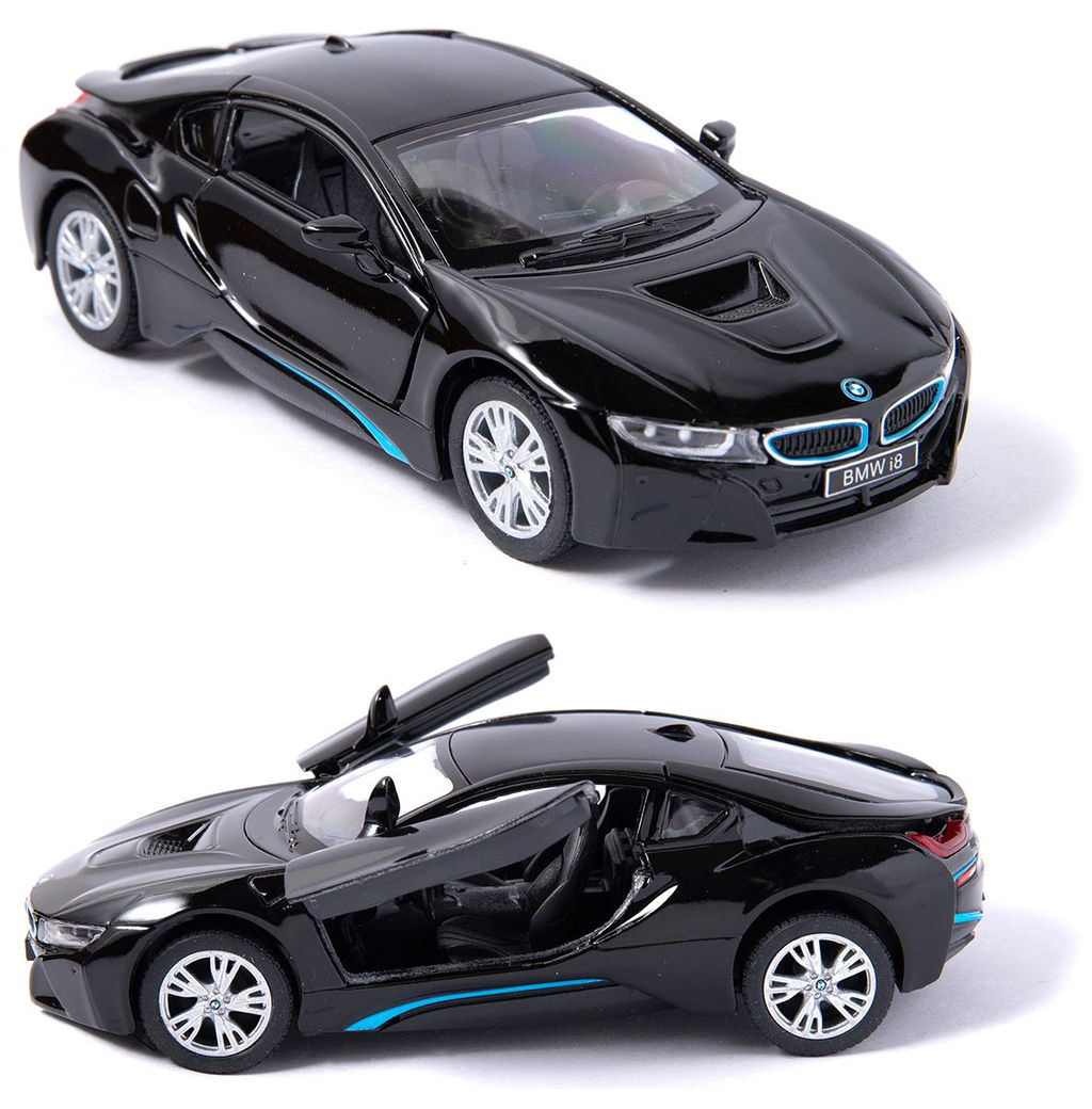Kinsmart. Модель арт.КТ5379/4 "BMW i8" 1:36 (черная) инерц.