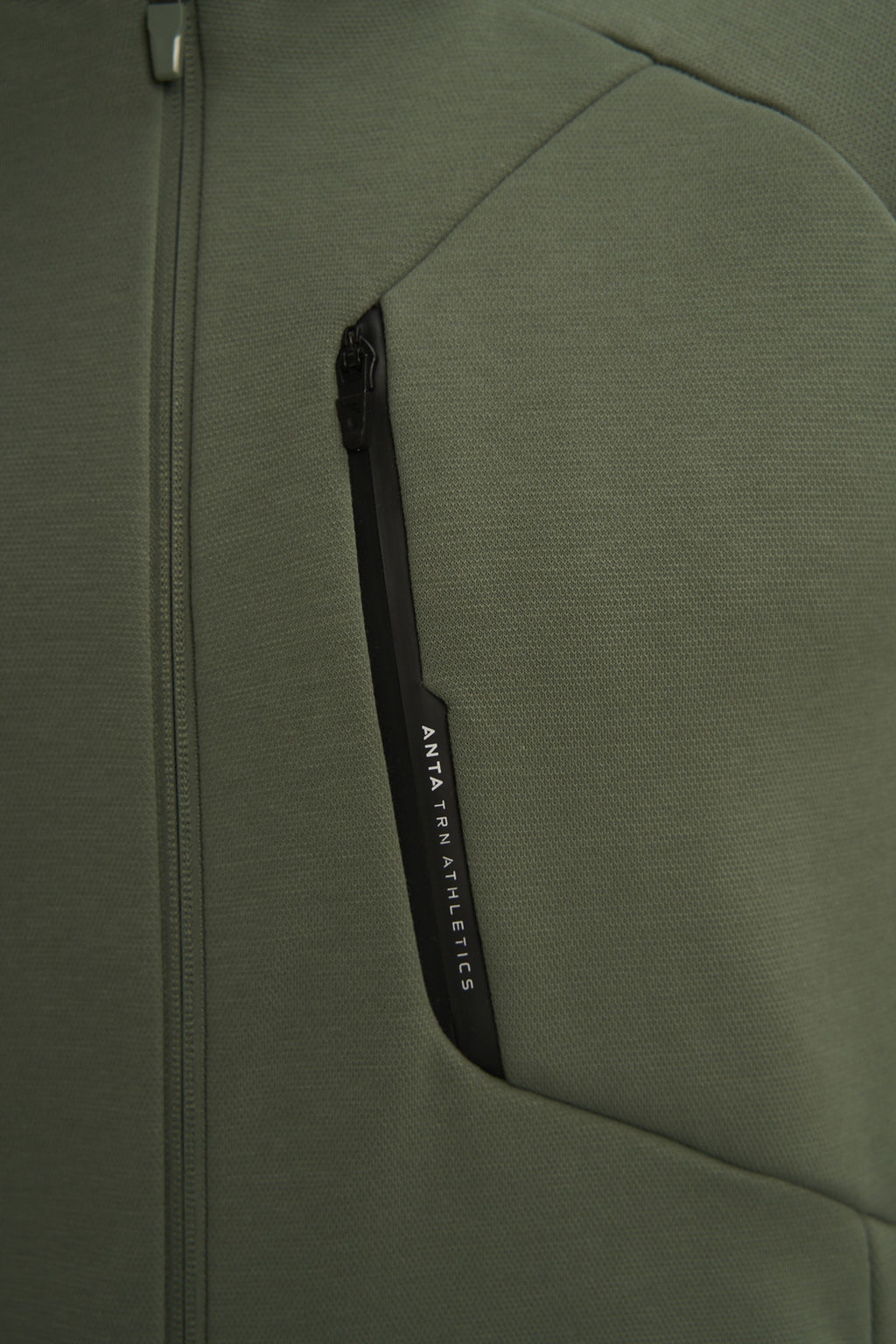 Толстовка на молнии утепленная Зеленый