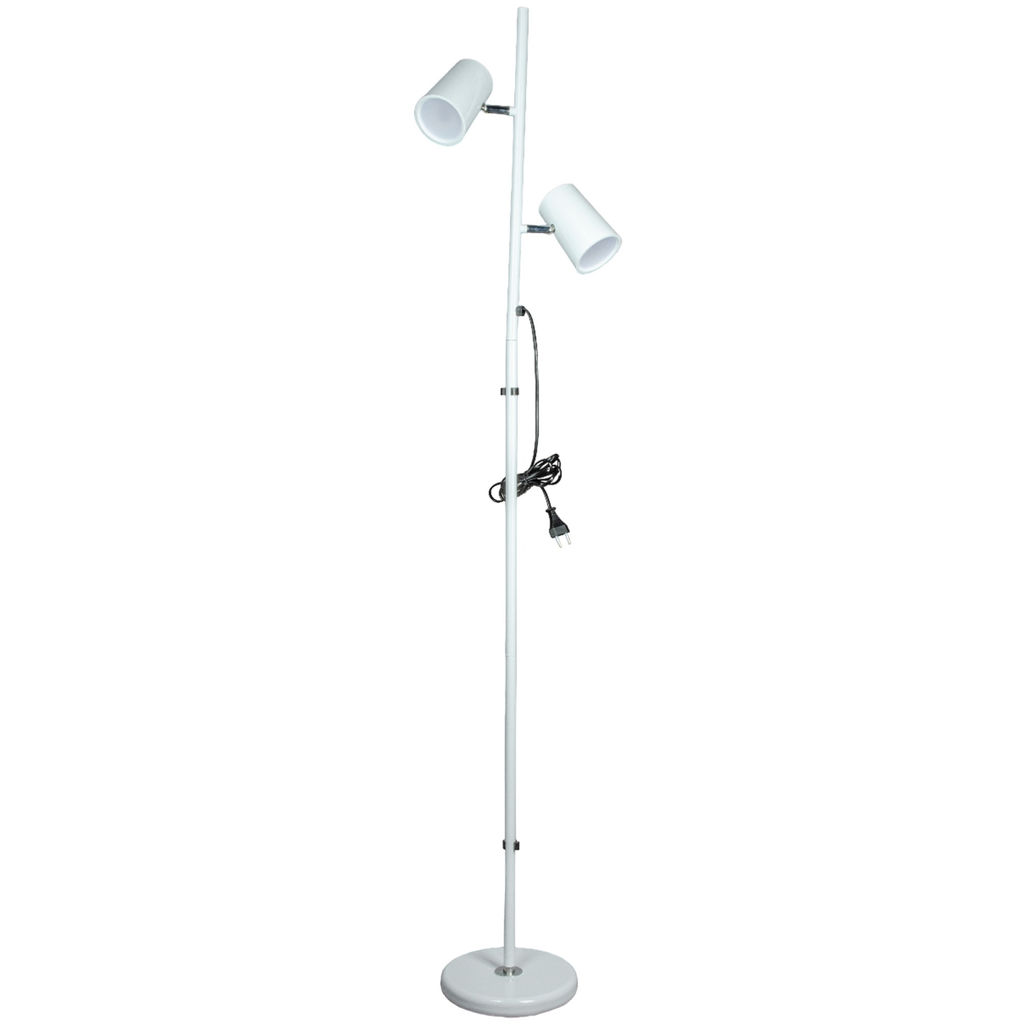 ULM-T600 2х6W/4500K/DIM WHITE Торшер напольный светодиодный, 2х6W. Сенсорный выключатель. Диммер. Белый. ТМ Uniel