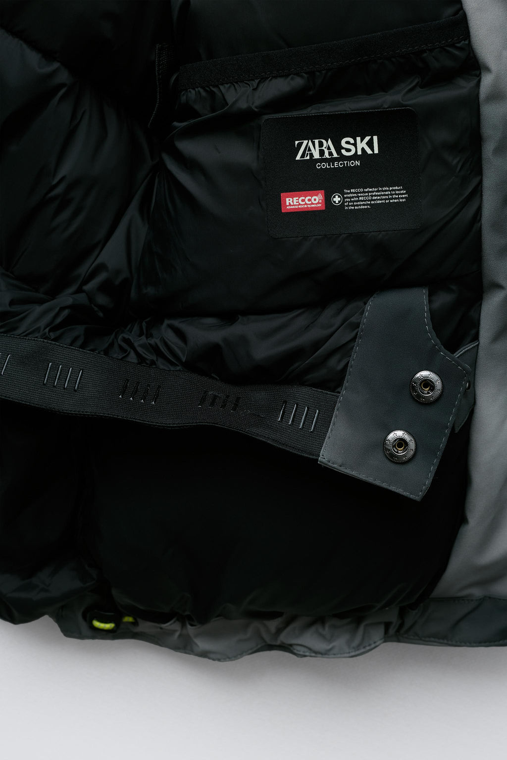 TIE DYE WATER-RESISTANT AND WINDPROOF DETACHABLE HOODIE JACKET RECCO® SYSTEM SKI COLLECTION - Zara фото 10